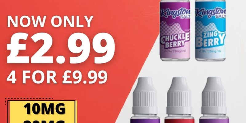 Kingston E-Liquid Salts 4x 10ml Bundle – £9.99