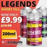 Legends 200ml Shortfill E Liquid – £9.99