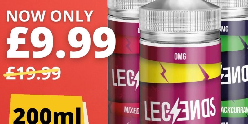 Legends 200ml Shortfill E Liquid – £9.99