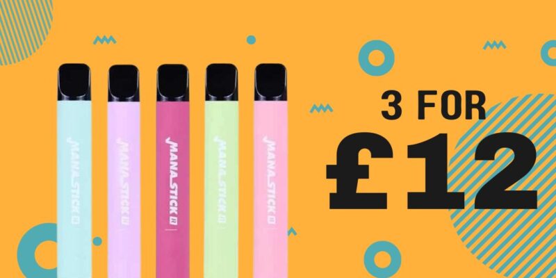 Lost Vape Mana Stick 3 Pack Disposable Pod Kit – £12.00