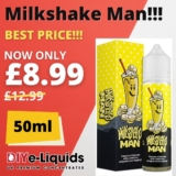 Milkshake Man 50ml Short Fill E-Liquid – £8.99
