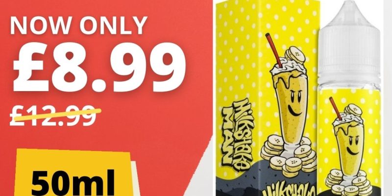 Milkshake Man 50ml Short Fill E-Liquid – £8.99