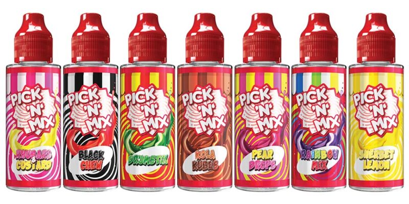 Pick ‘N’ Mix E-Liquids 4x 100ml – £20.00