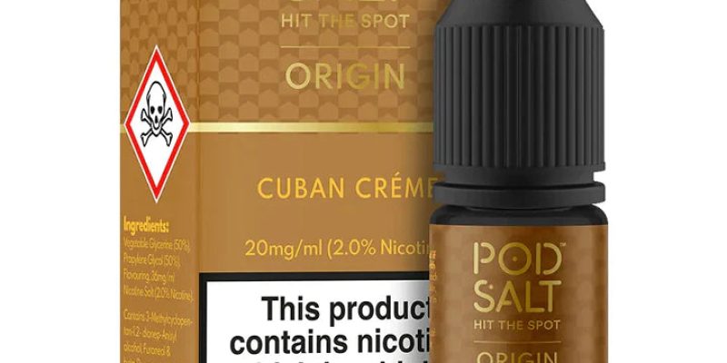 Cuban Creme 20mg Nic Salt E-Liquid By Pod Salt £3.99