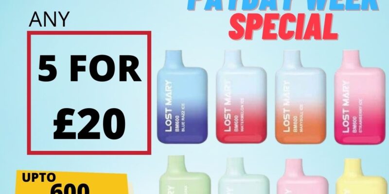 Lost Mary BM600 5 Pack Disposable Vape Kit – £20.00