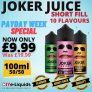 Joker Juice 100ml Shortfill E Liquid – £9.99