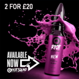 Riot Squad Purple Burst Shortfill 50ml x2 –  £20.00