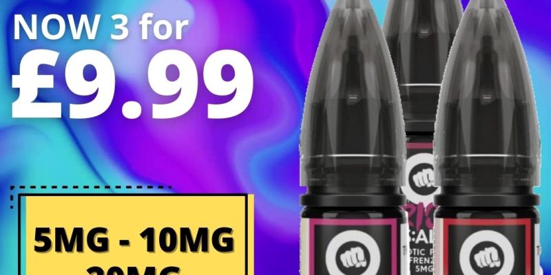 Riot Squad 3 x 10ml Nic Salts – £9.99