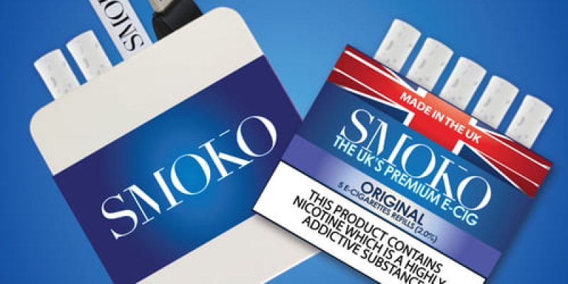 SMOKO E-Cigarette Starter Kit + 1 Pack of E-Cig Refills – £9.99