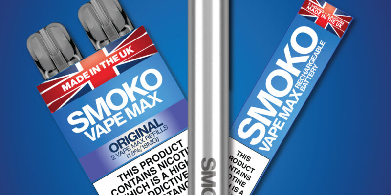 SMOKO VAPE MAX Starter Kit + 1 Pack of VAPE MAX Refills – £7.99