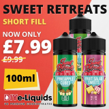Sweet Retreats 100ml Shortfill E Liquid – £7.99