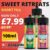 Sweet Retreats 100ml Shortfill E Liquid – £7.99