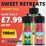 Sweet Retreats 100ml Shortfill E Liquid – £7.99