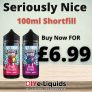 Seriously Nice 100ml Shortfill E Liquid – £6.99