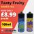 Tasty Fruity 100ml Shortfill E Liquid – £8.99