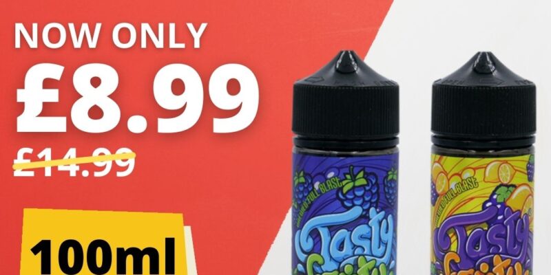 Tasty Fruity 100ml Shortfill E Liquid – £8.99