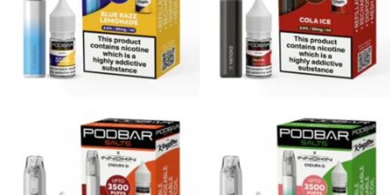 The Podbar Salts x Innokin Disposable Vape Pods £2.99