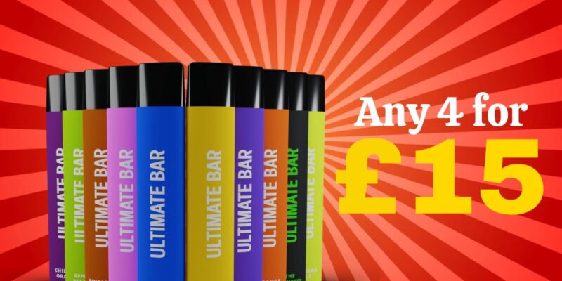 Ultimate Bar 4 Pack Disposable Kit – £15.00