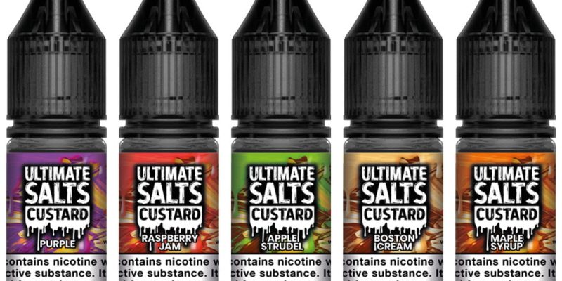 Ultimate Salts Custard E-Liquid 5x 10ml – £9.99