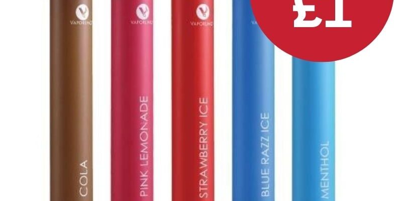 Vaporlinq Menthol 600 Puff Bar Vape – £1.00