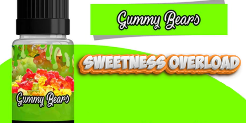 QuitterZ Gummy Bears High PG 10ml E Liquid – £1.99
