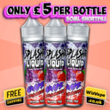 Splashr Grape Strawberry 50ml E Liquid Shortfill – £5.00