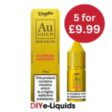 AU Gold Bar 5 x 10ml Salts By Kingston – £10.00