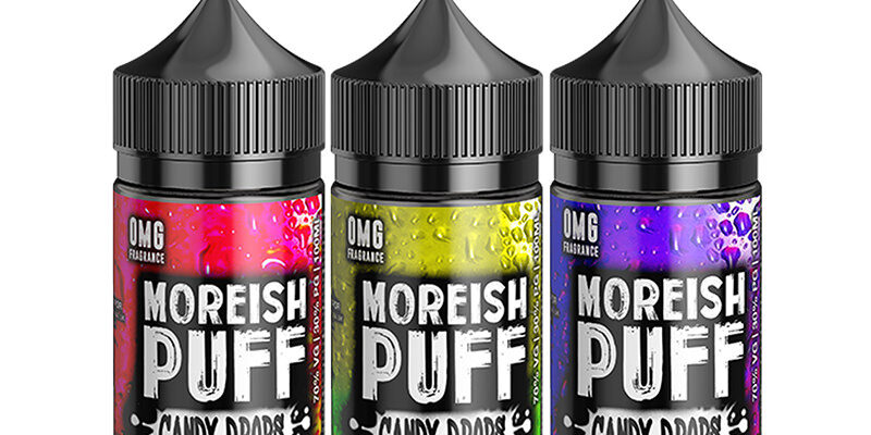Moreish Puff Candy Drops 100ml E Liquid Shortfills – £7.99