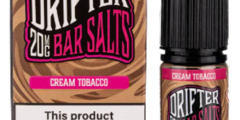 Cream Tobacco Nic Salt E-Liquid by Drifter £1.95