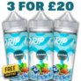 Drip It Blueburg 3x 100ml E Liquid Shortfill – £20.00