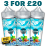 Drip It Blueburg 3x 100ml E Liquid Shortfill – £20.00