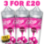 Drip It Bubblegum 3x 100ml E Liquid Shortfill – £20.00