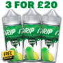 Drip It Green Slush 3x 100ml E Liquid Shortfill – £20.00
