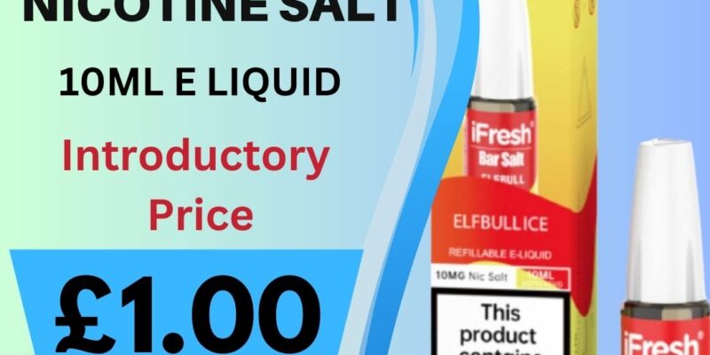 iFresh 10ml Nic Salt E-Liquid – £1.00
