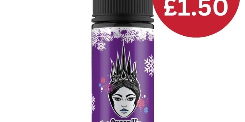 Ice Queen Vape 100ml Shortfill E Liquid – £1.50