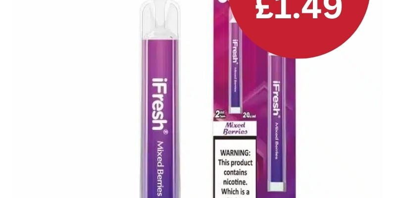 iFresh Crystal Disposable Vape 600 Puff – £1.49