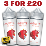 Ignite Red Slush 3x 100ml E Liquid Shortfill – £20.00