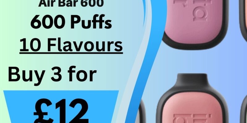 Insta Air Bar 600 3 Pack Disposable Vape – £12.00