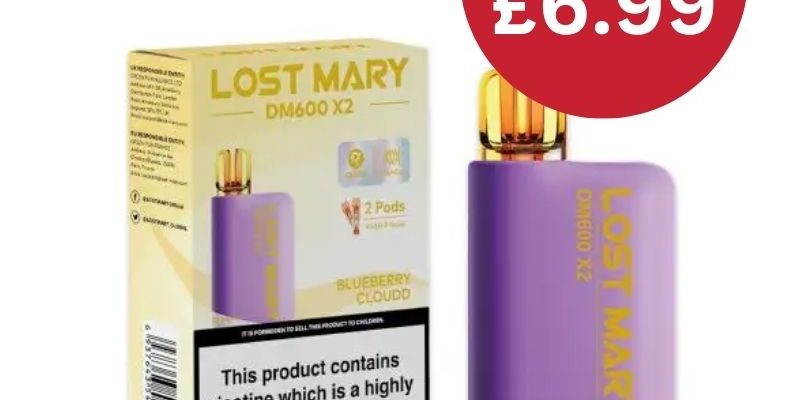 Lost Mary DM600 2 Prefilled Vape Kit – £6.99