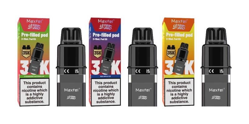 Maxfel Ultra Pro Prefilled Pod 17500 Puffs – £4.66