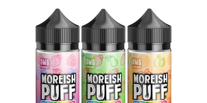 Moreish Puff Fruits 100ml E-Liquid Shortfills – £7.99