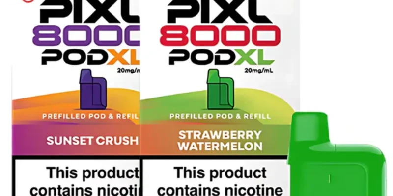 Pixl 8000 pods – 5 Pack £25.00