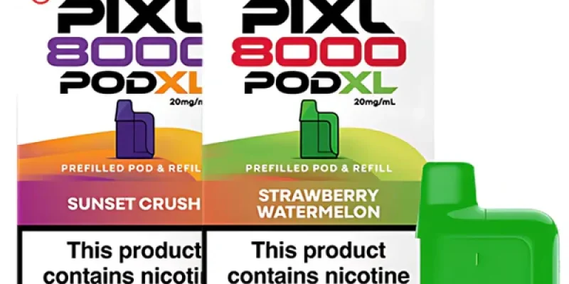 Pixl 8000 pods – 5 Pack £25.00