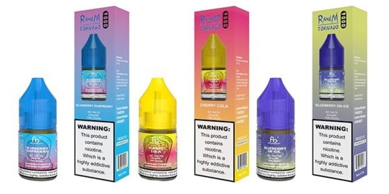 R and M 9000 Tornado Nicotine Salt E-liquid 10ml – £2.10