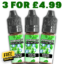 Menthol 3x 10ml Nic Salt E Liquid – £4.99