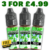 Menthol 3x 10ml Nic Salt E Liquid – £4.99