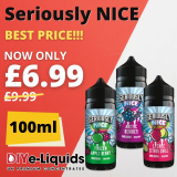Seriously Nice 100ml Shortfill E Liquid – £6.99