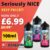 Seriously Nice 100ml Shortfill E Liquid – £6.99