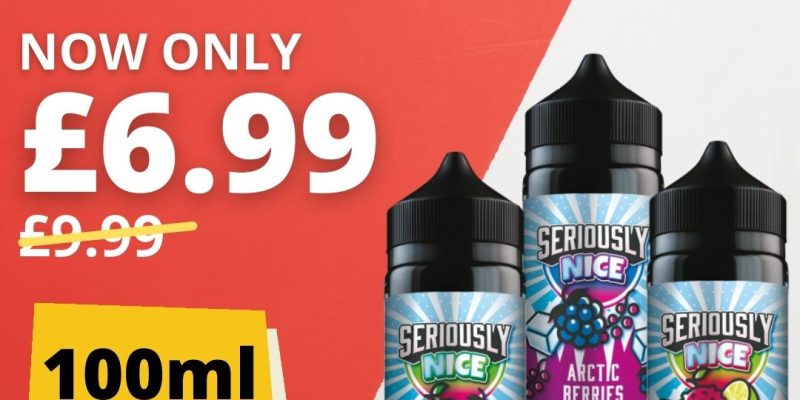 Seriously Nice 100ml Shortfill E Liquid – £6.99