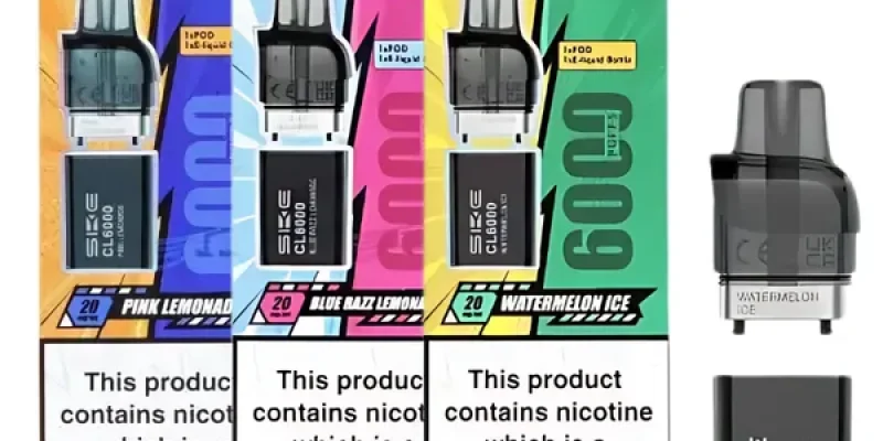 SKE Crystal CL6000 Pods – 3 Pack £16.00